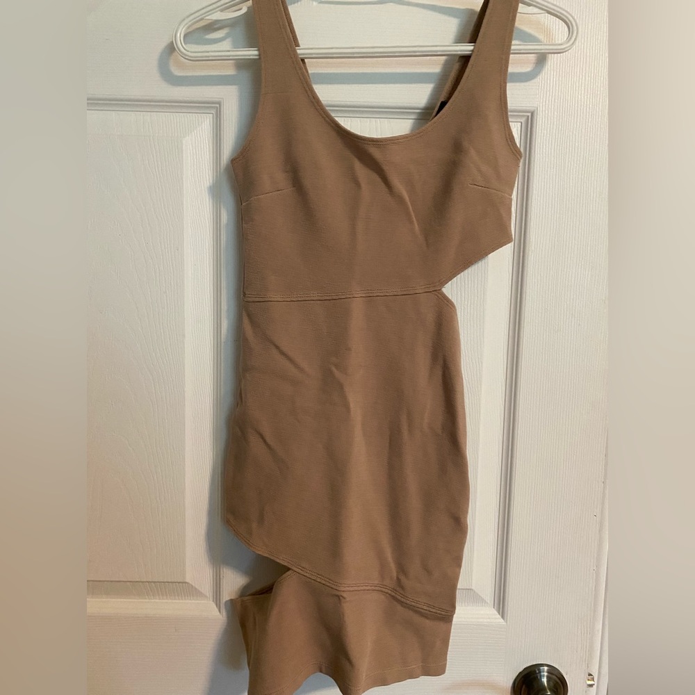 Beige cut-out Dress